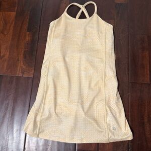 Athleta Girl Doing The Most Dress Size XS 6 Active Wear Dress Yellow